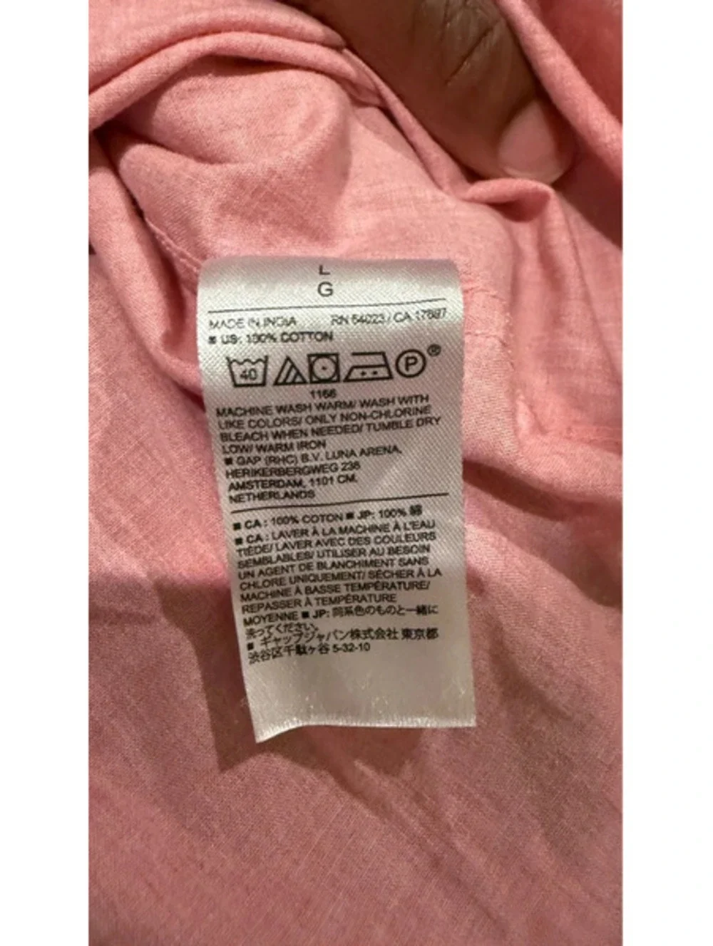 Banana Republic Shirt Lot 6 L Slim Cotton Non-Iron